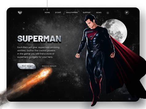 superman website.